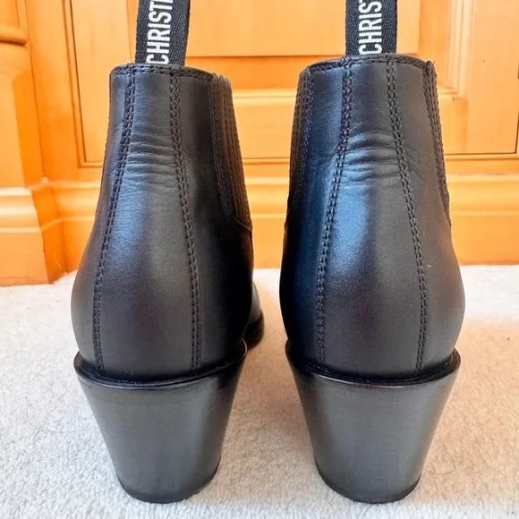 Dior Black Ankle Heeled Boots - Picture 3 of 4
